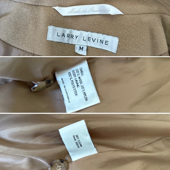 Larry Levine Tan Coat - Picture 4 of 12